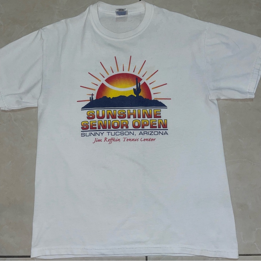 White Tucson Tennis Gildan T-Shirt
